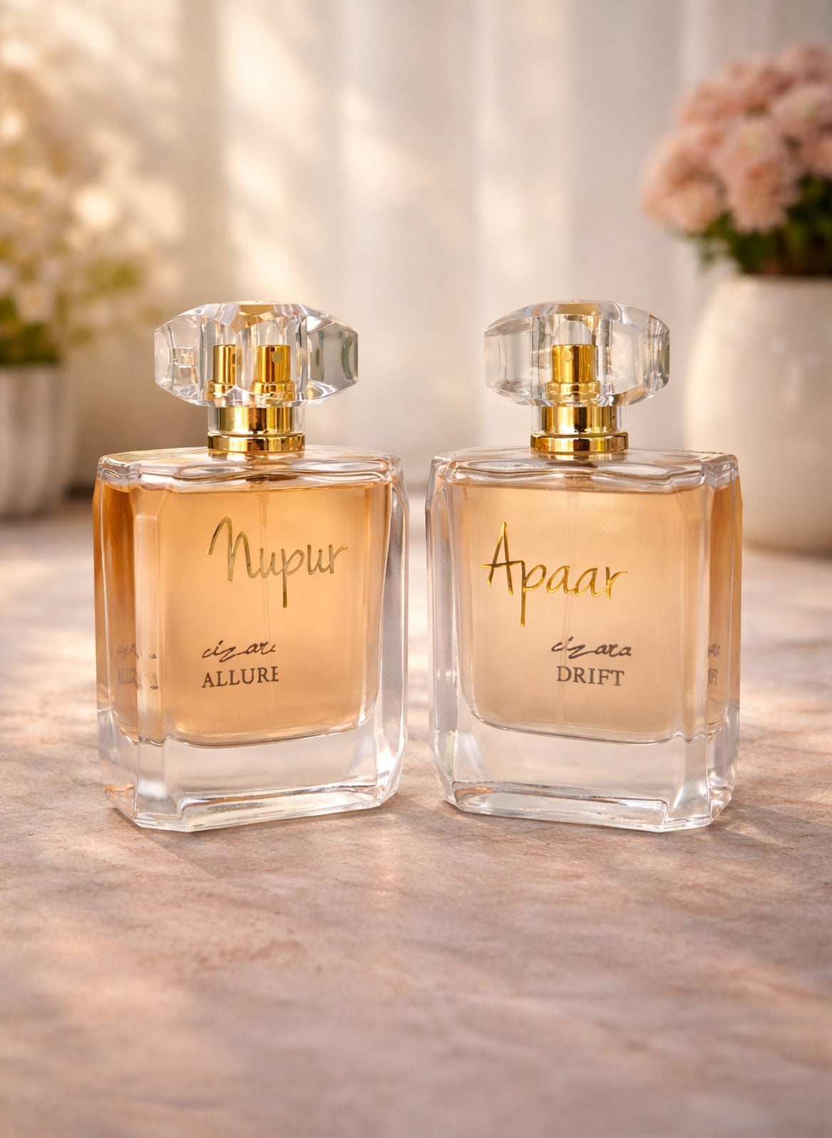 Drift & Allure (100ml each) | Couple Perfume Sets | Customisable Fragrance Gift for His & Her