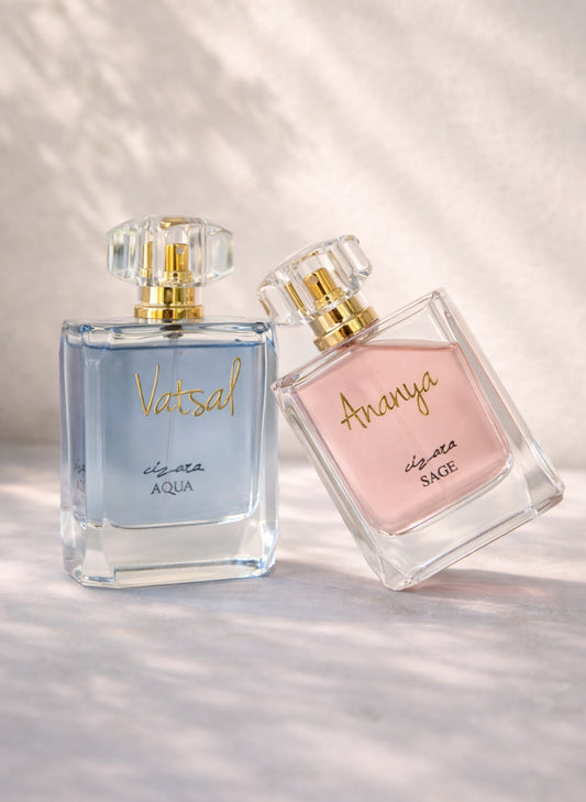 Aqua & Sage (100ml each) | Couple Perfume Sets | Customisable Fragrance Gift for His & Her