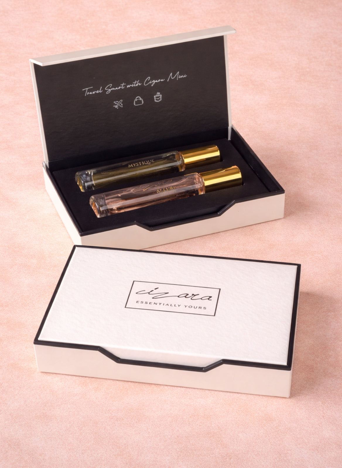 Cizara Mini Perfume Set | Travel-Size 15ml Fragrances for His & Her