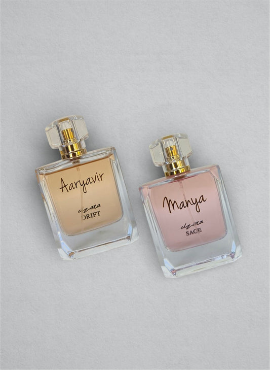 Drift & Sage (100ml each) | Couple Perfume Sets | Customisable Fragrance Gift for His & Her