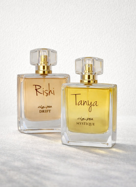 Drift & Mystique (100ml each) | Couple Perfume Sets | Customisable Fragrance Gift for His & Her