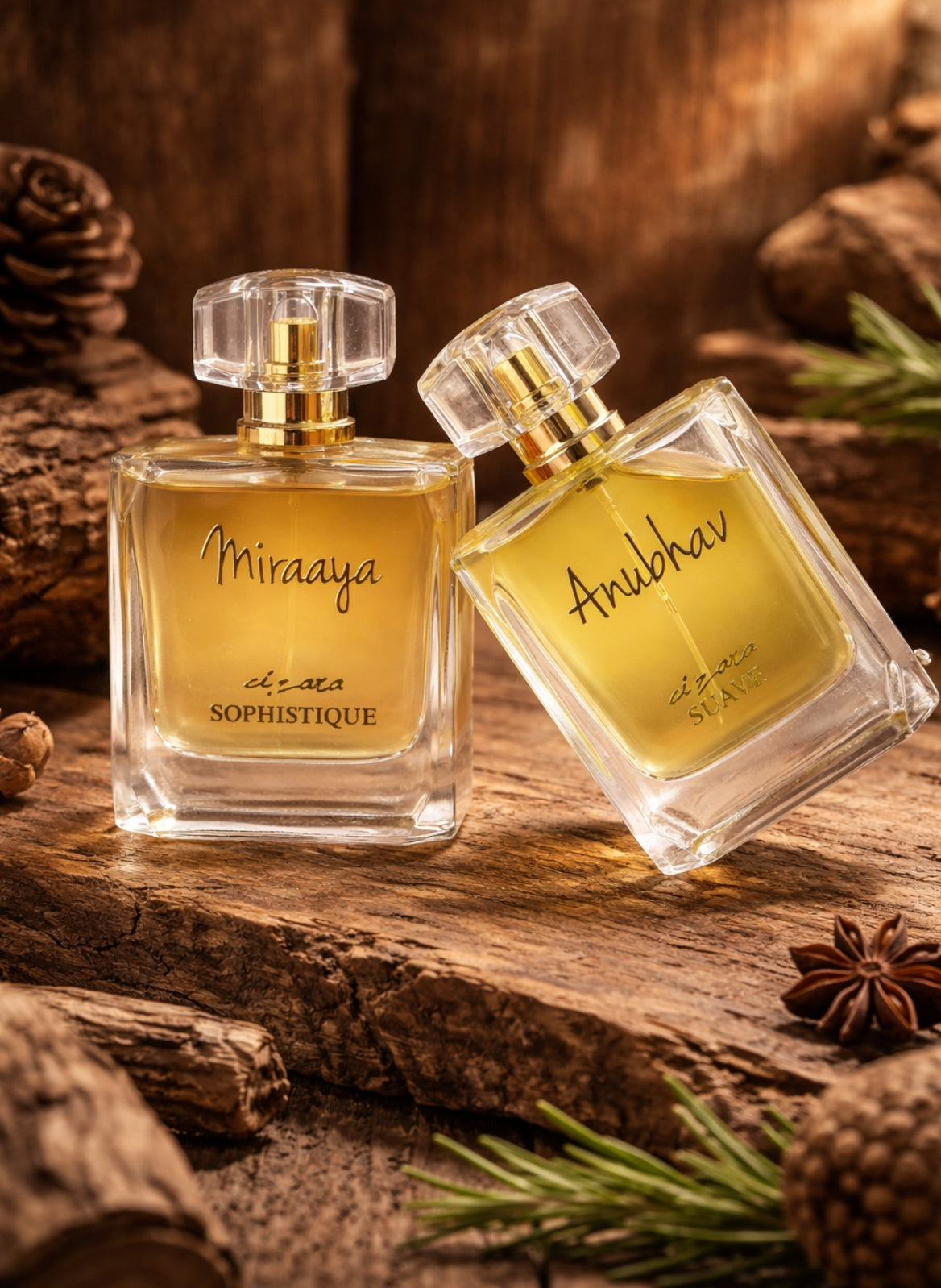 Suave & Sophistique (100ml each) | Couple Perfume Sets | Customisable Fragrance Gift for His & Her