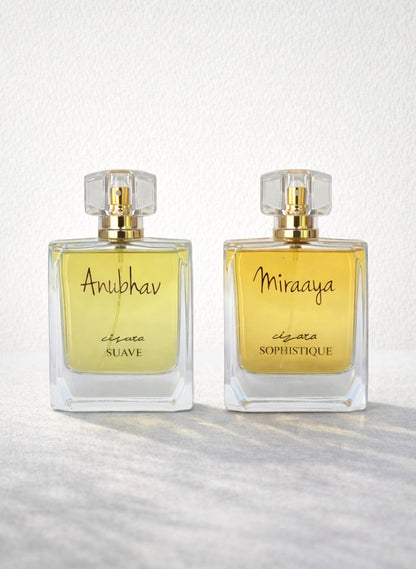 Suave & Sophistique (100ml each) | Couple Perfume Sets | Customisable Fragrance Gift for His & Her