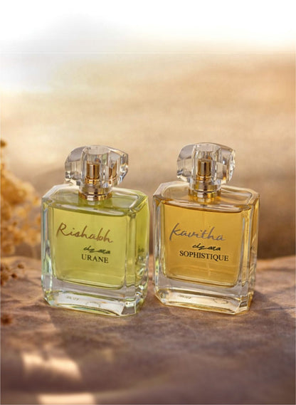 Urbane & Sophistique (100ml each) | Couple Perfume Sets | Customisable Fragrance Gift for His & Her