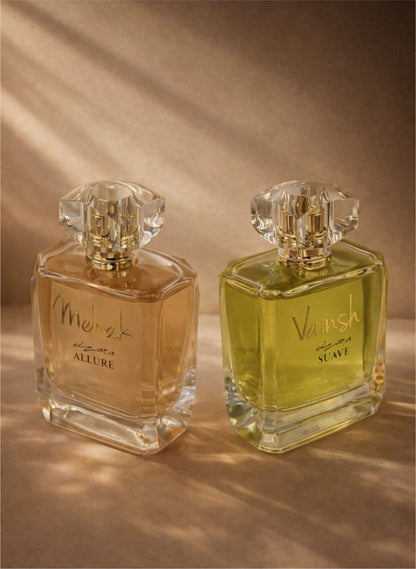 Suave & Allure (100ml each) | Couple Perfume Sets | Customisable Fragrance Gift for His & Her