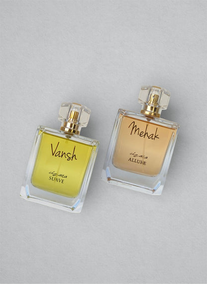 Suave & Allure (100ml each) | Couple Perfume Sets | Customisable Fragrance Gift for His & Her
