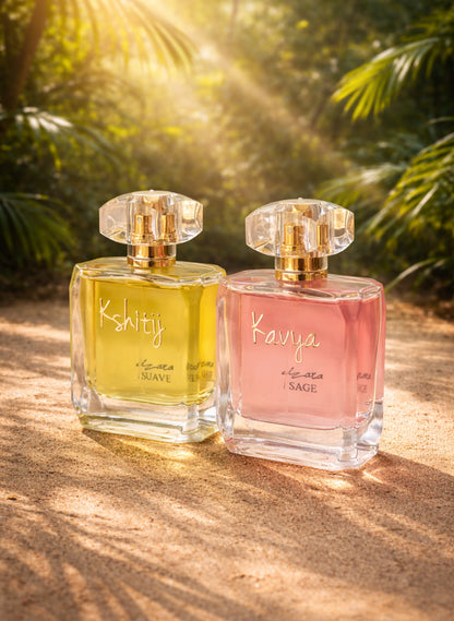 Suave & Sage (100ml each) | Couple Perfume Sets | Customisable Fragrance Gift for His & Her
