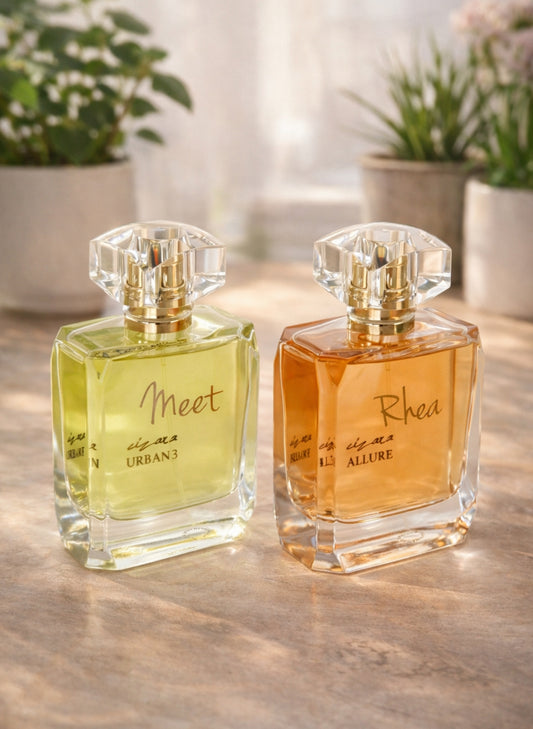 Urbane & Allure (100ml each) | Couple Perfume Sets | Customisable Fragrance Gift for His & Her