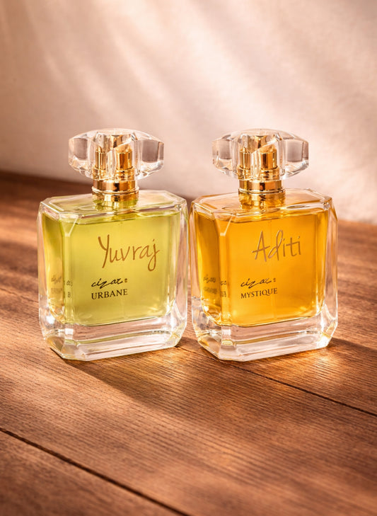 Urbane & Mystique (100ml each) | Couple Perfume Sets | Customisable Fragrance Gift for His & Her